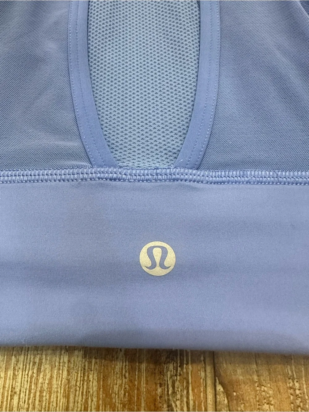 Lululemon Women’s Everlux High Neck Train Wild Indigo Bra | Size 8